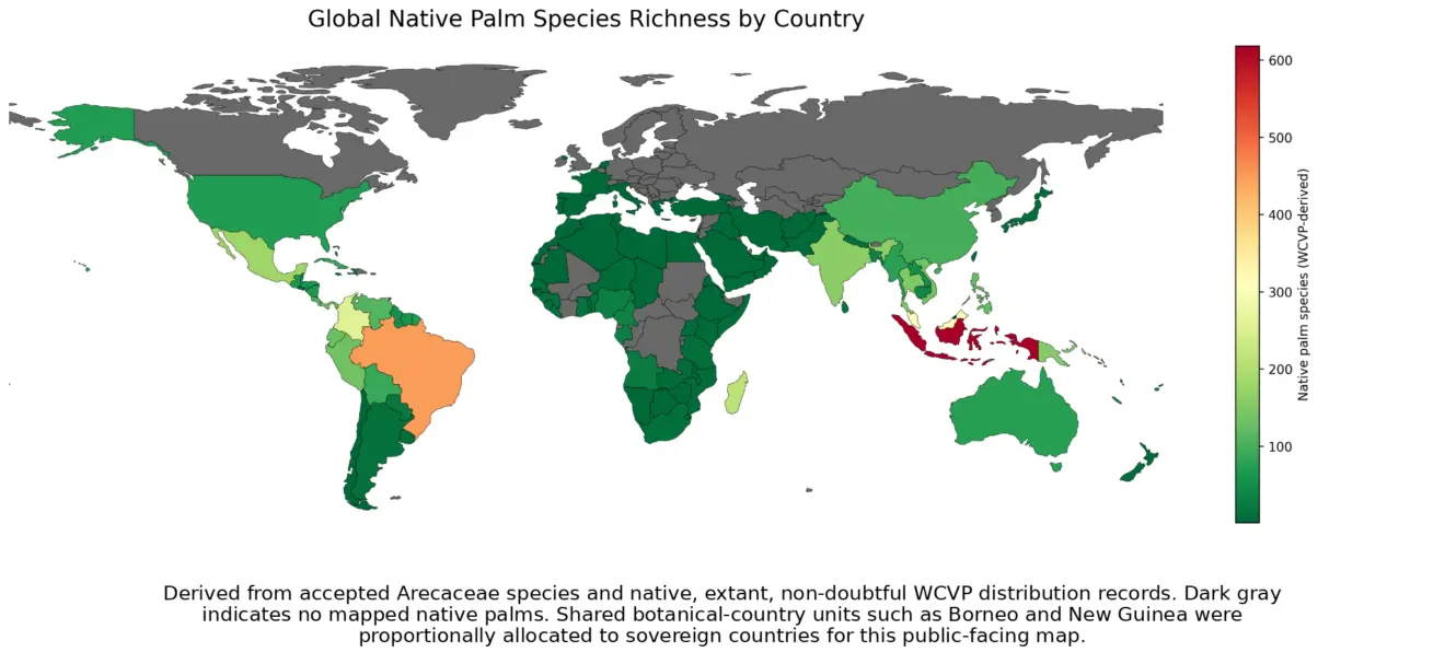 Project palm global palm diversity map v3