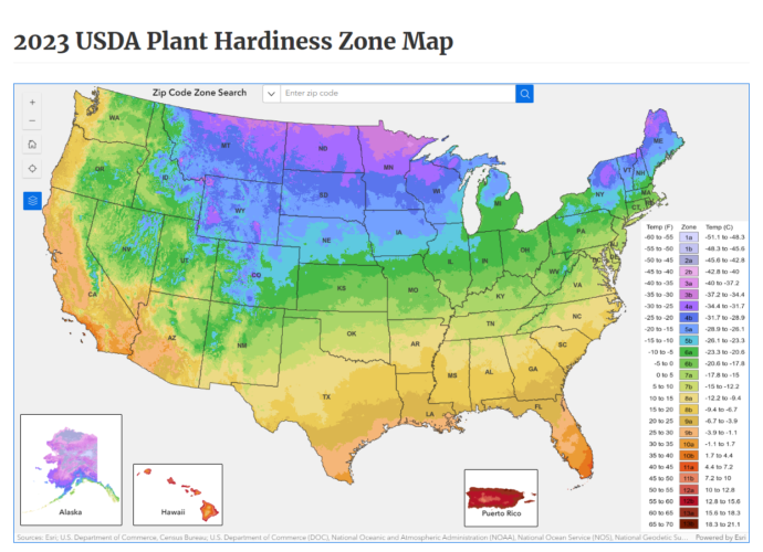 Updated USDA Hardiness Zones!